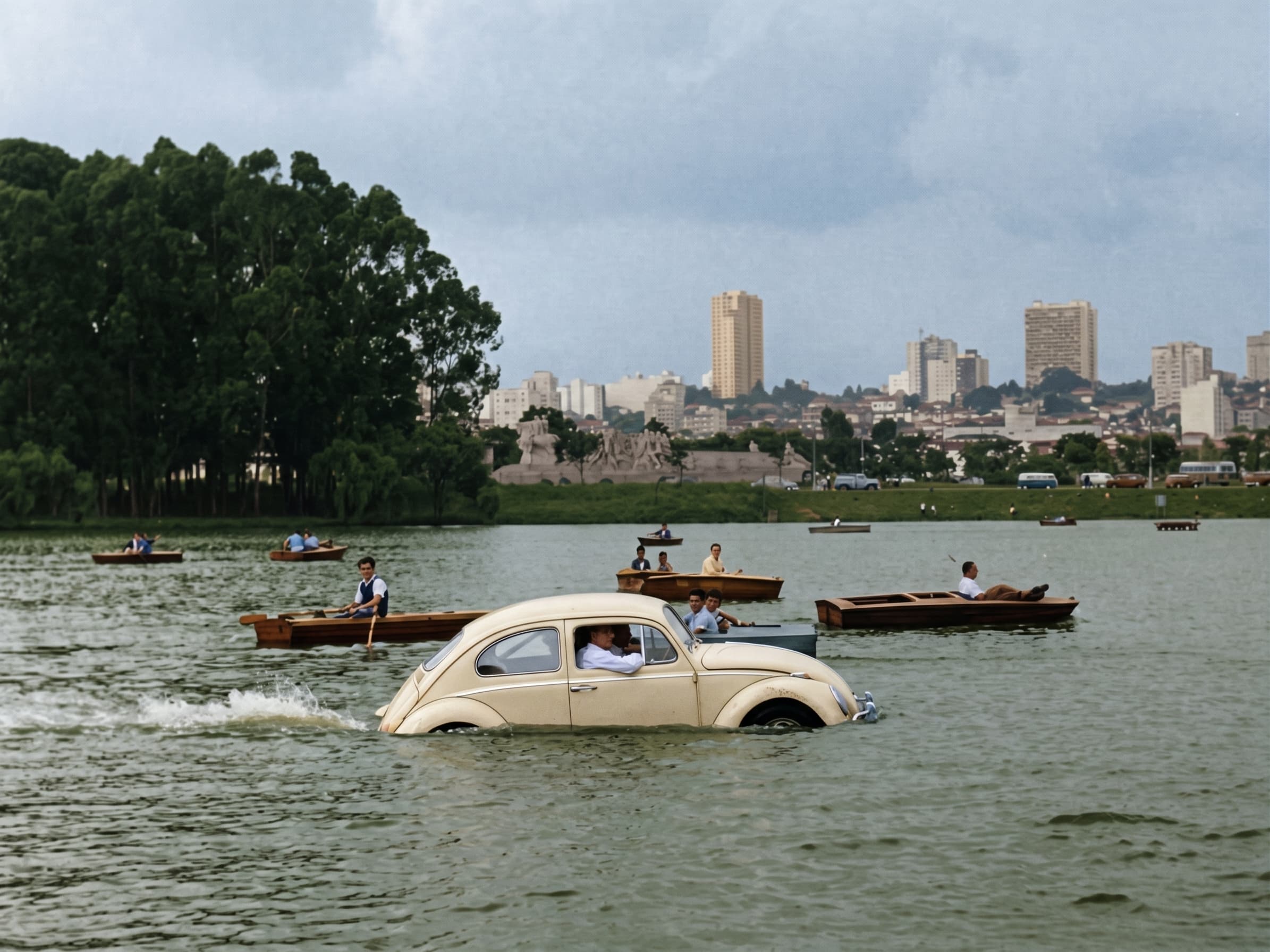 A história do Fusca Anfíbio no 1º Salão do Automóvel em São Paulo (1960)